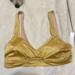 Gold VS Keyhole Swim Top